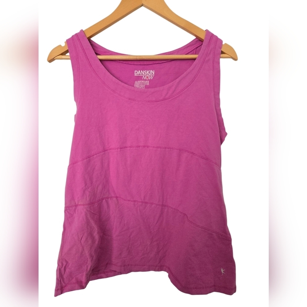Danskin Now Pink Sleeveless Tank Top with Scoop Neck Size XL